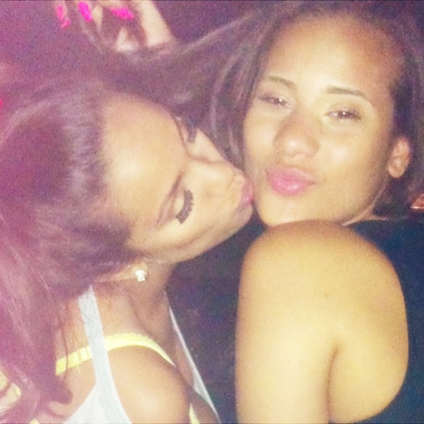 Sexy smooches.