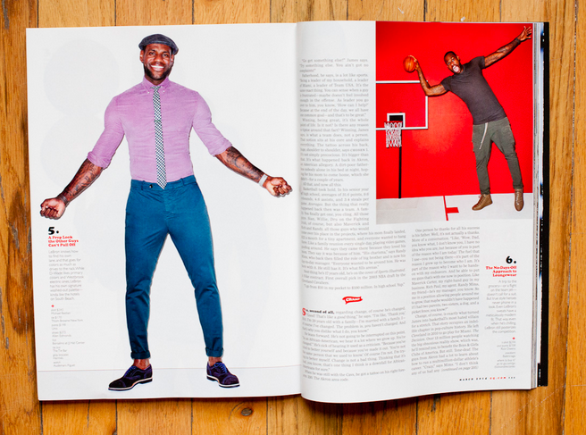 LeBron James poses for Terry Richardson.
