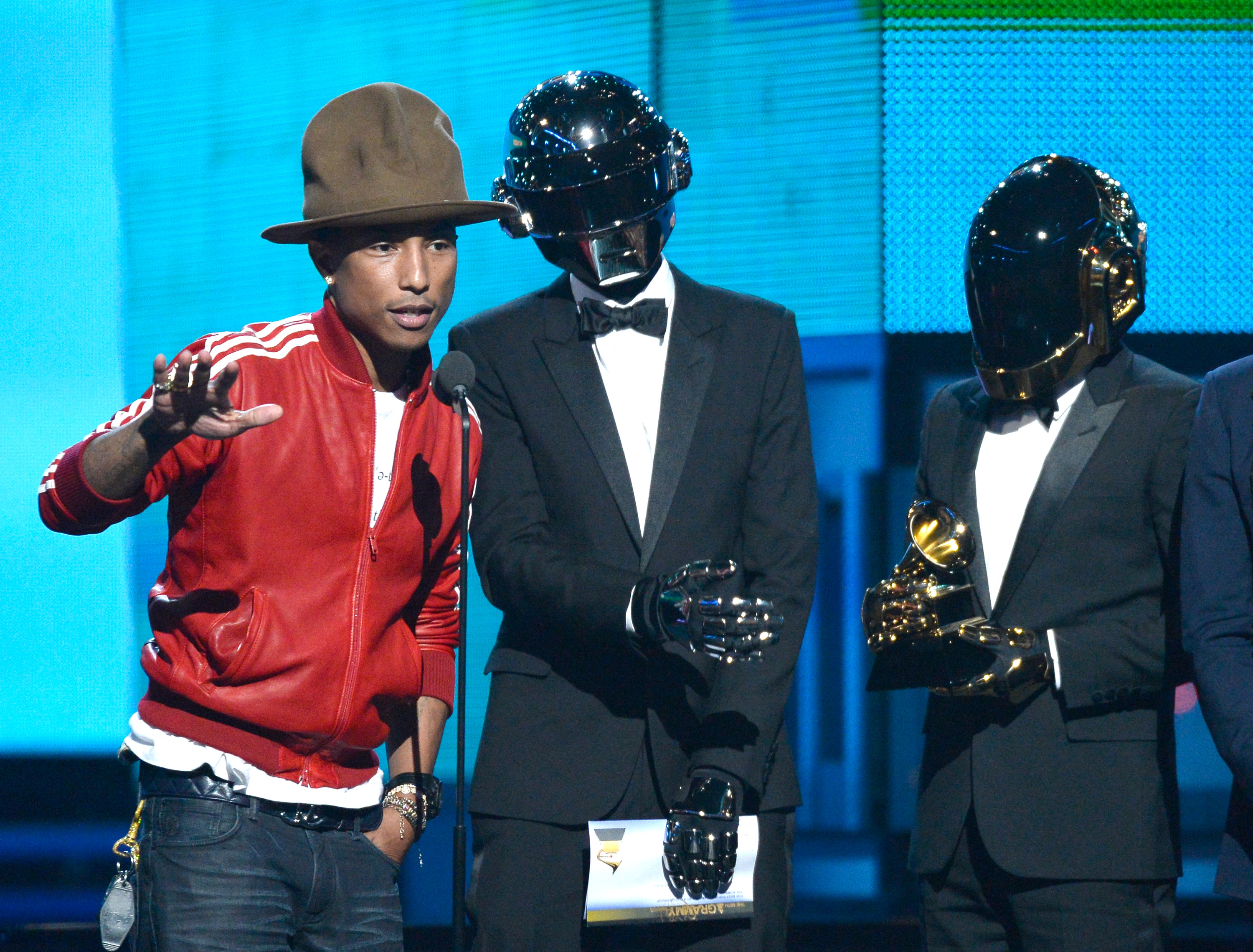 pharrell hat grammys 2014 daft punk