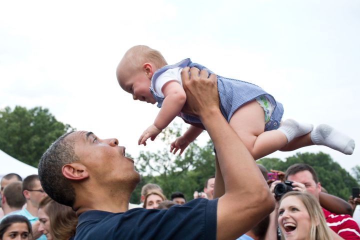 Airplane rides from the president? Who wouldn’t be smiling!?