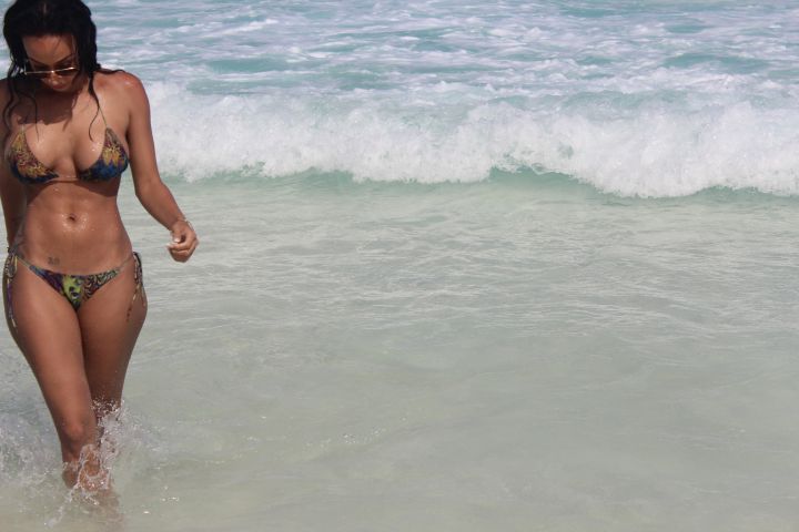 Wet and wavy.