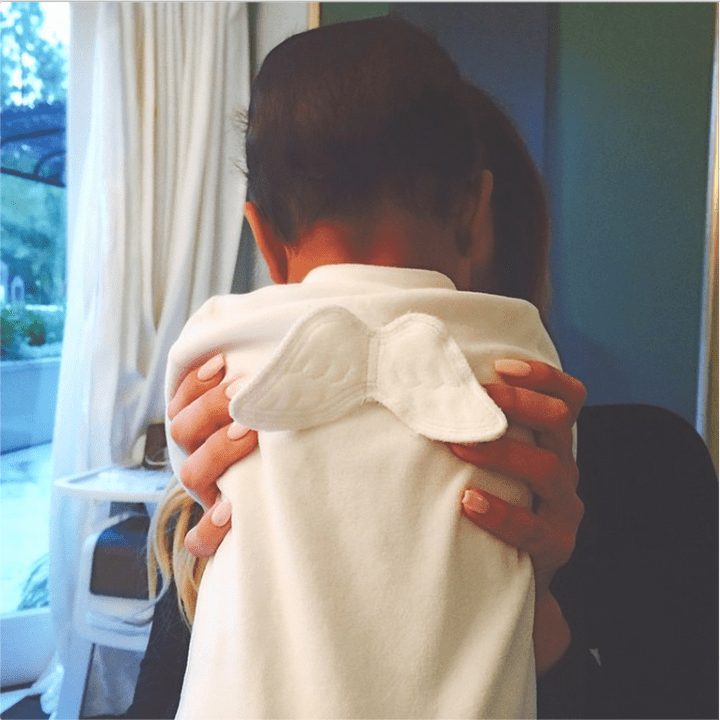 That one time the little angel got her wings in a $75 onesie.