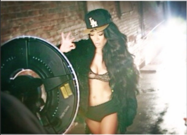 Mila On The Set Of “Smoke, Drink, Break Up”