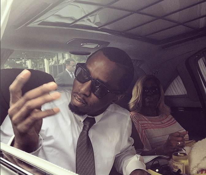 Diddy arrives with his mother at Howard University’s commencement ceremony