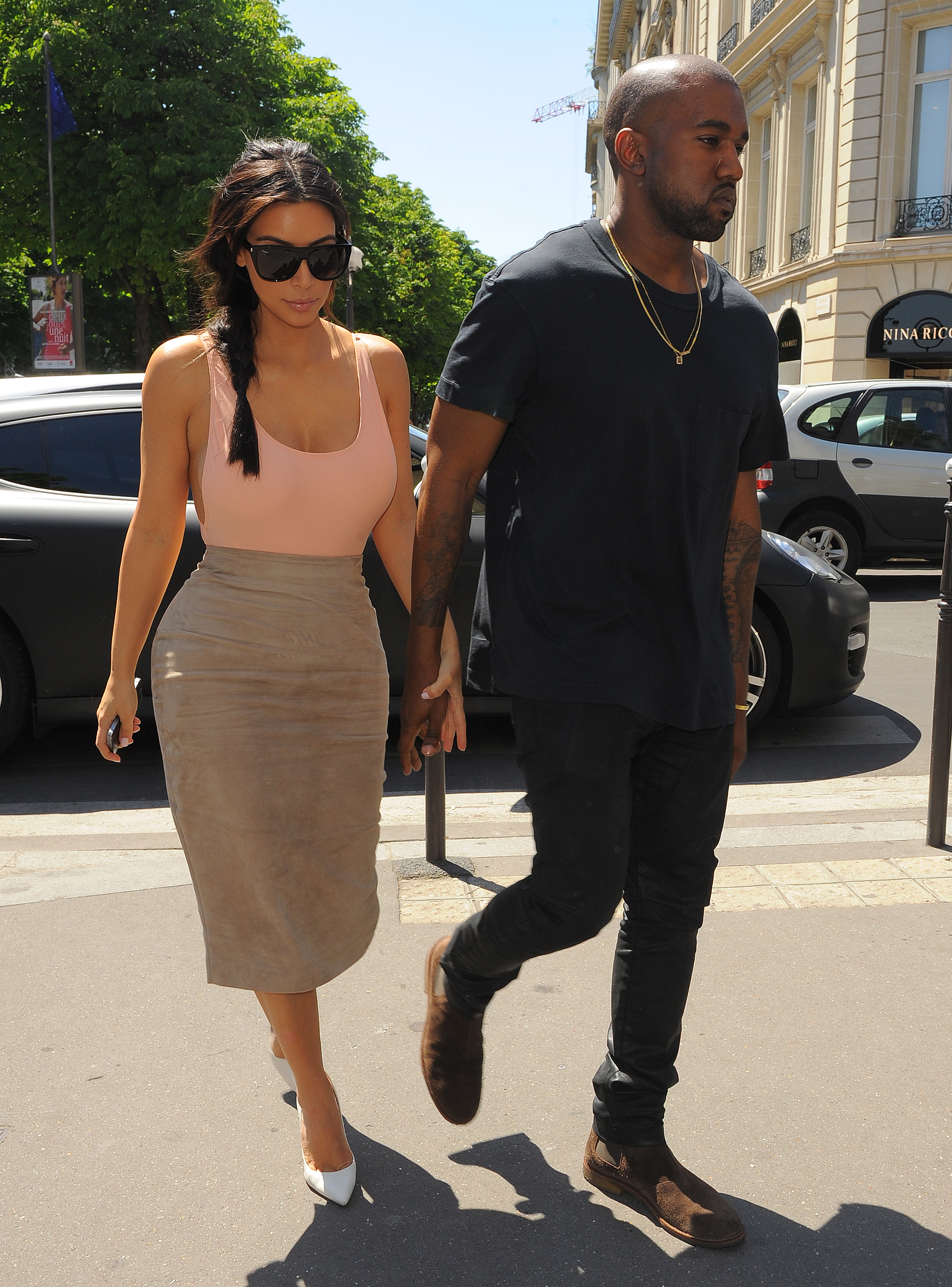 kim kardashian kanye west paris wedding week