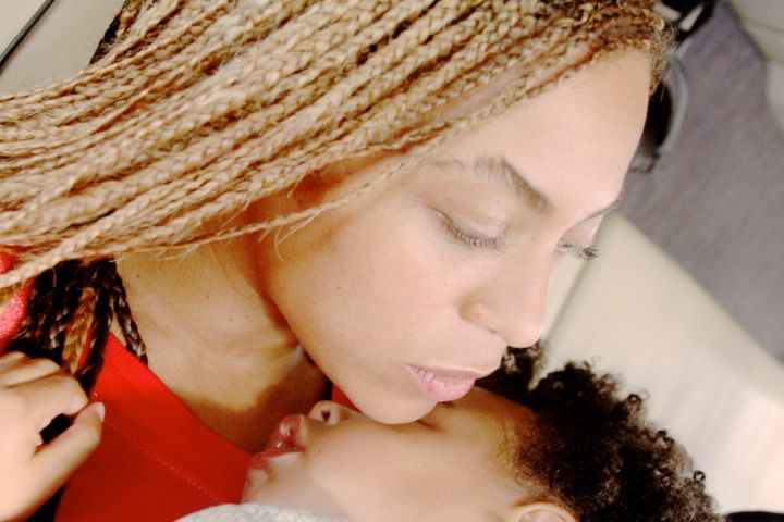 Blue Blue sleeping peacefully in her mom’s arms.