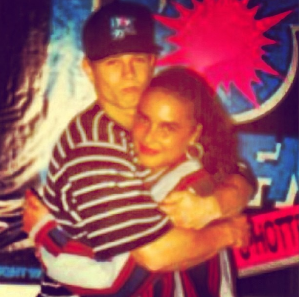 Angie Martinez & Mark Wahlberg When He Was “Marky Mark.”