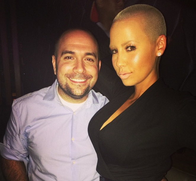 Amber Rose hangs out with Peter Rosenberg.