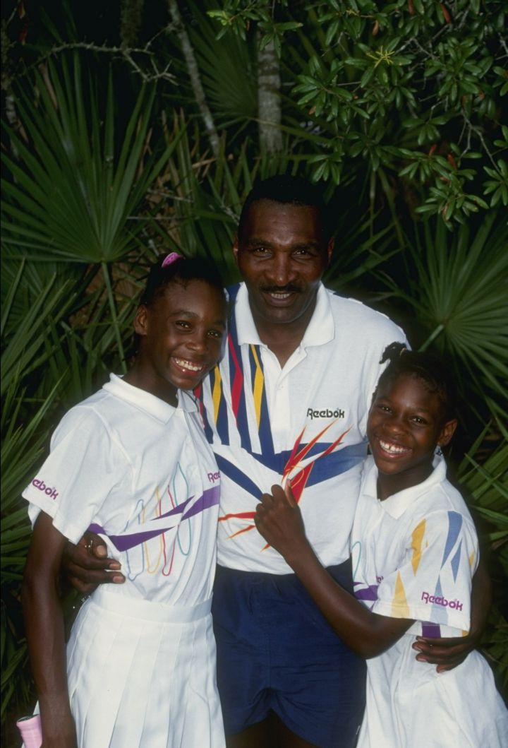 Richard, Venus, and Serena at a tennis camp in 1992.