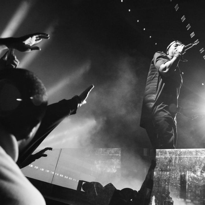Jay Z takes the stage.