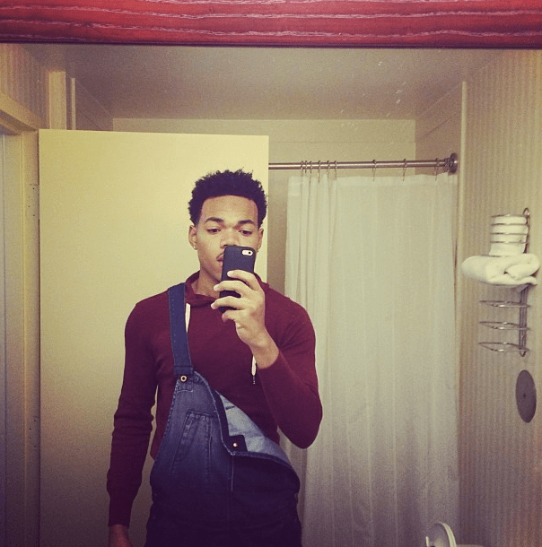 Chance taking a selfie.