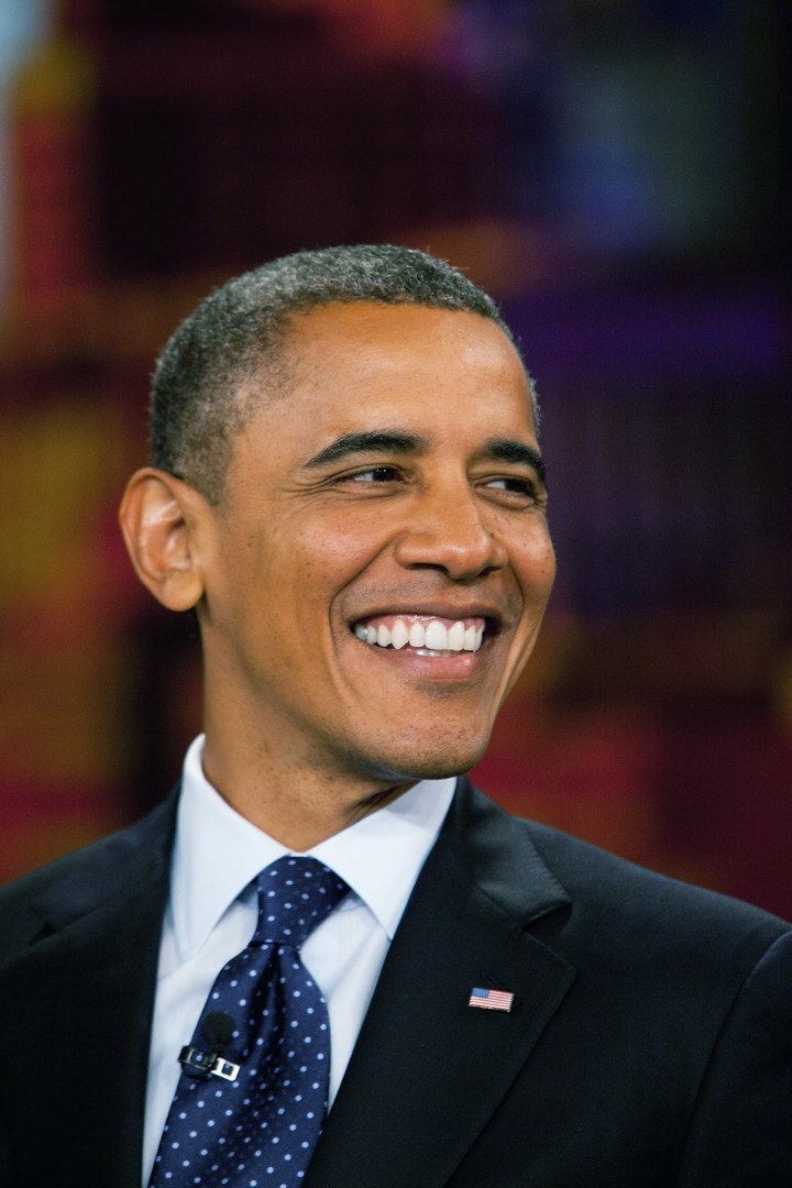 Obama and his smile are at it again.