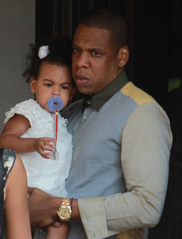 Blue Ivy Carter definitely gets her expressions from daddy Hov