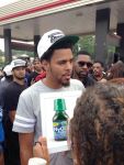 J. Cole joined the protests in Ferguson after Mike Brown’s death.