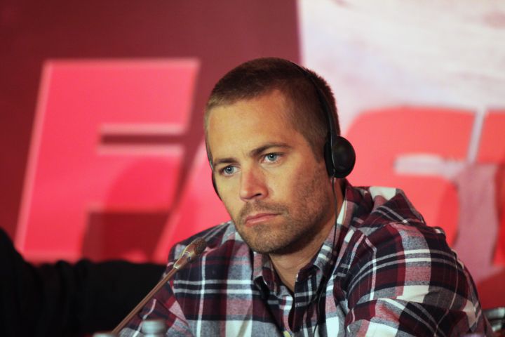 Paul Walker taking questions during a “Fast & Furious 5” press conference.