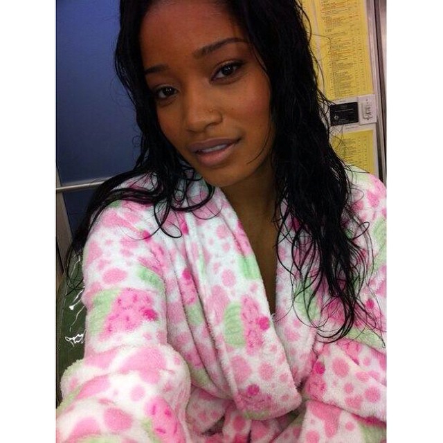 Sexy in a bathrobe.