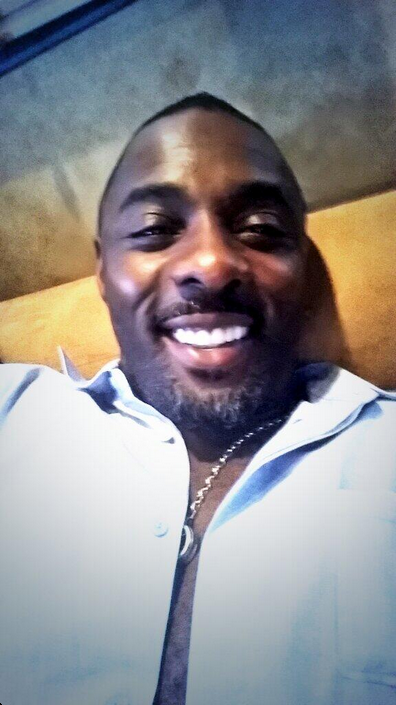 Look at his pearly whites.