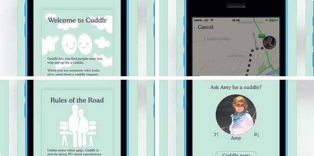 The Cuddlr App…Where Strangers Can Meet Up…Just To Cuddle.