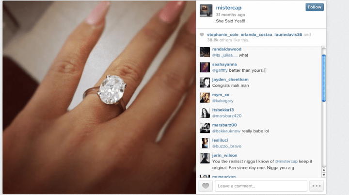 In the Spring of 2012, Wiz popped the question. Amber happily said yes.