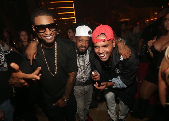 Chris Brown & Usher had the time of their lives at Jermaine Dupri’s birthday bash in Las Vegas!