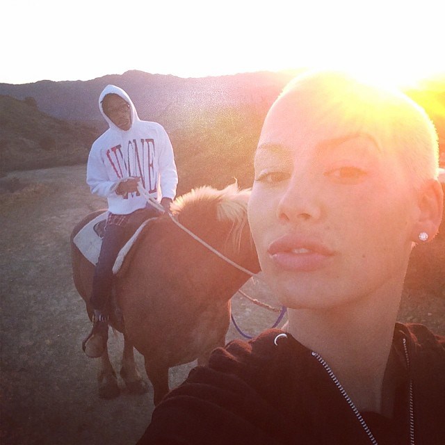 Wiz and Amber spent some time horseback riding earlier this year.