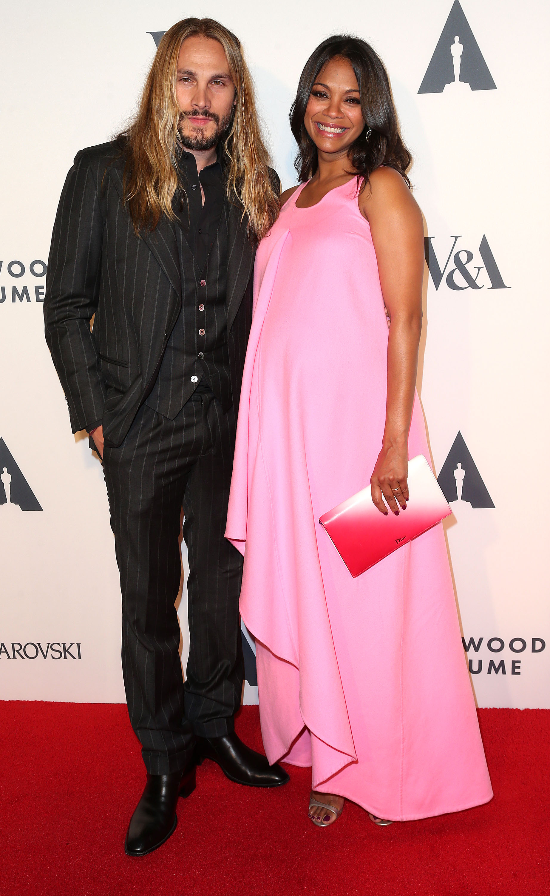 zoe Saldana Marco Perego pregnant with twins