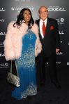 Musical greats Aretha Franklin and Clive Davis take a photo op.