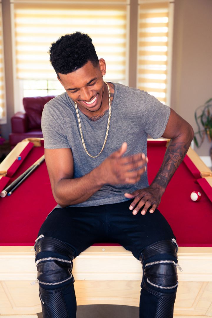 Swaggy is all smiles.