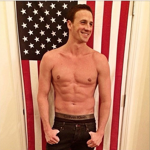 One word for Ryan Lochte in Calvins: Perfection.