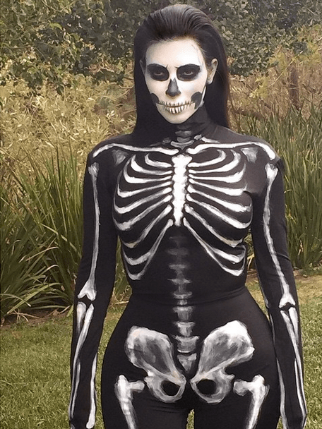 Kim Kardashian is a skeleton.