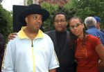 Rev Run, Minister Benjamin Chavez Muhammad, and Alicia Keys at the Mobilization for Education Hip-Hop Summit Action Network’s protest of Mayor Michael Bloomberg’s proposed education budget cuts.