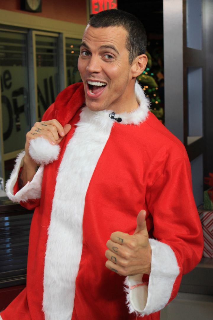 Steve-O went from naughty badass to Mr. Claus himself.