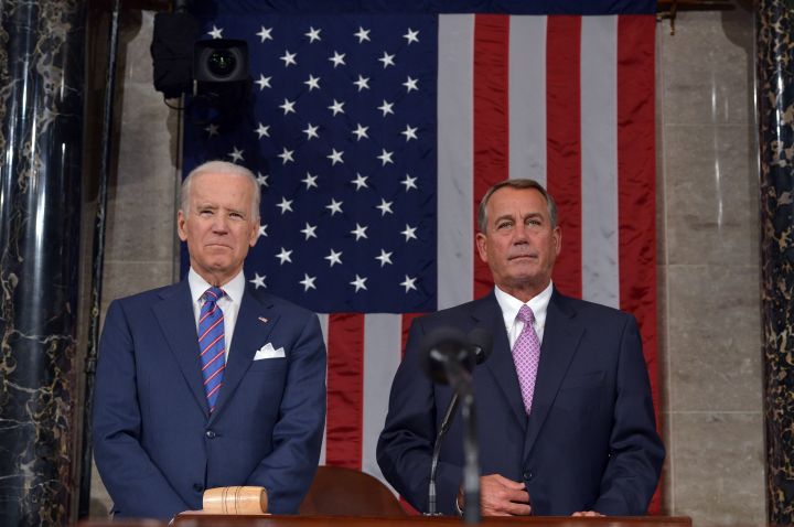 Biden’s resting happy face.