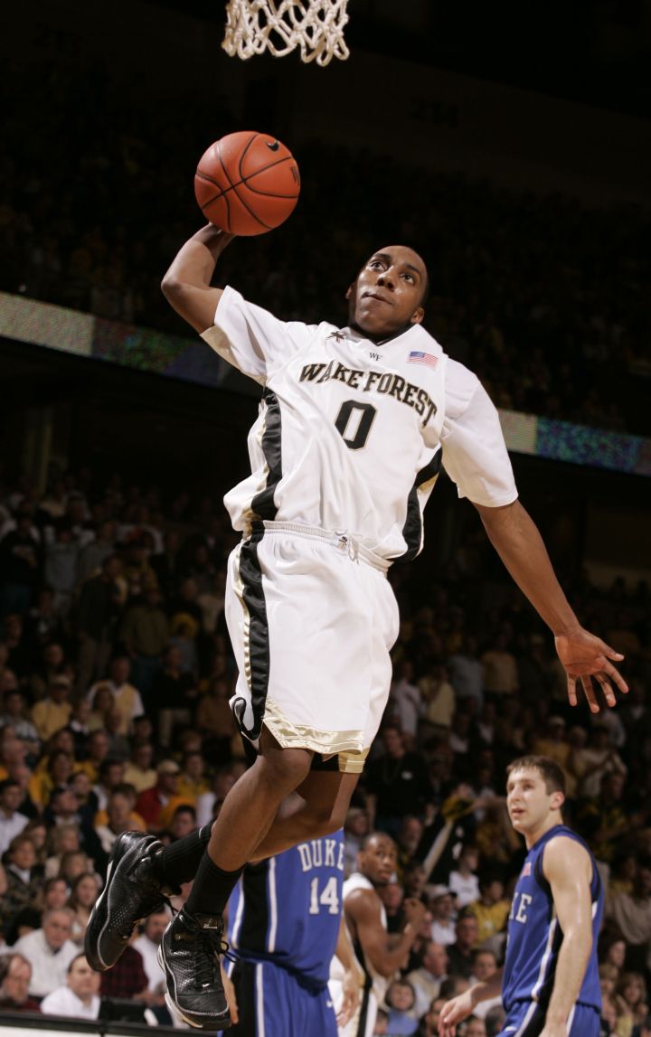 Jeff Teague yams against the Duke Blue Devils, 2008.