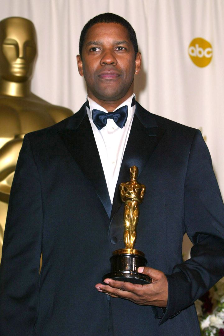 Denzel Washington took home his gold for his role in “Training Day.”
