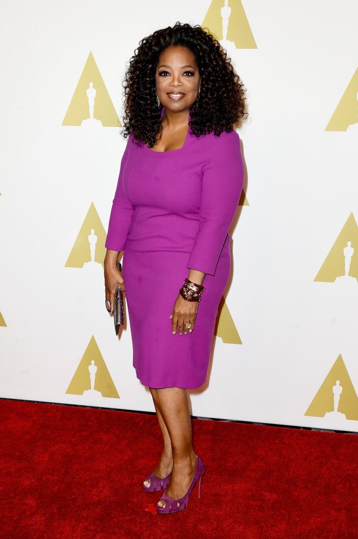 Everyone knows Oprah has been making history for almost 30 years. In 2015, she’s the first black female producer to be nominated for Best Picture at the Academy Awards for “Selma.”