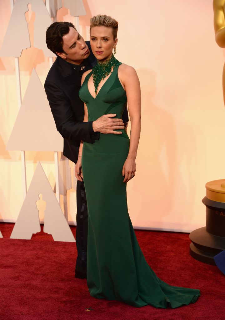 John Travolta and Scarlett Johansson
