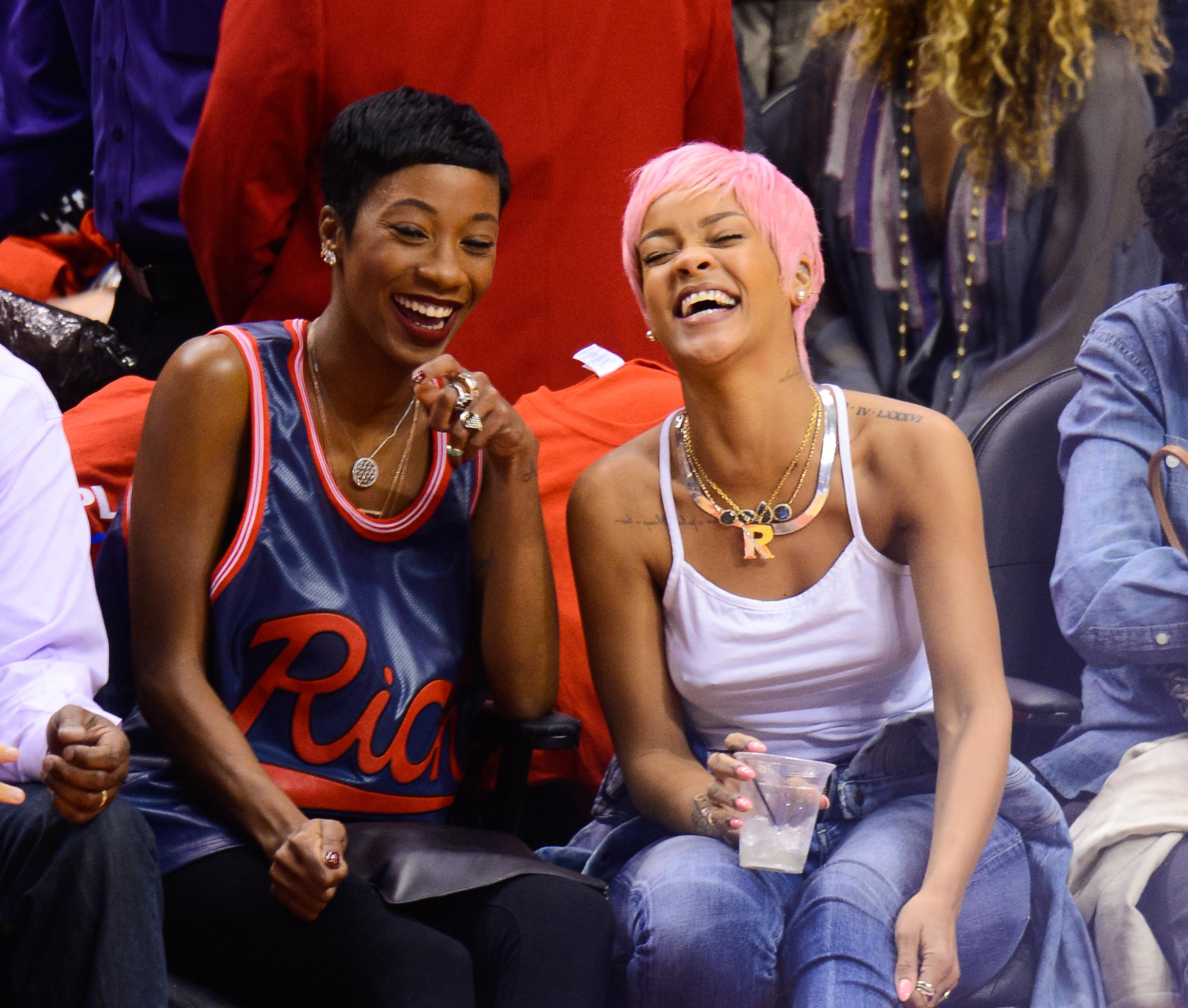 Celebrities At The Los Angeles Clippers Game