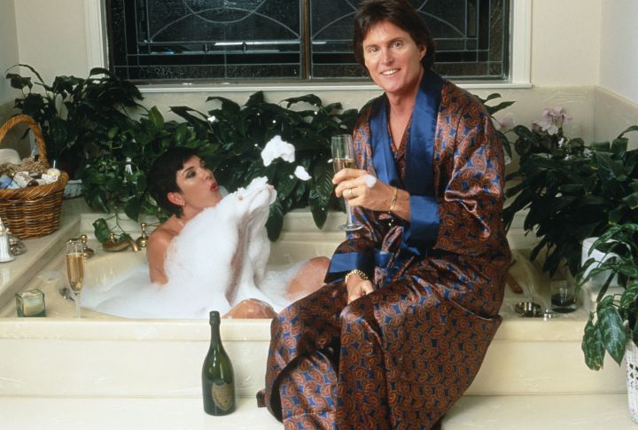 Bruce channels Hugh Hefner.