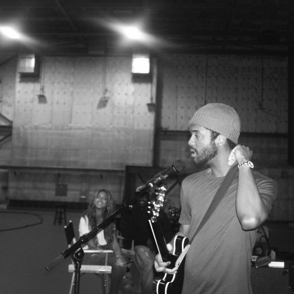 Beyonce has fun while rehearsing.
