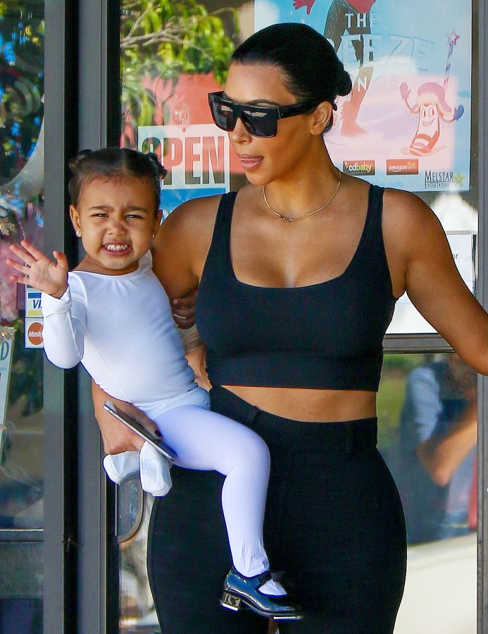 Kim Kardashian and north west