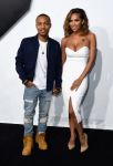 Shad Moss and fiancee Erica Mena at the “Furious 7″ premiere. (2015)
