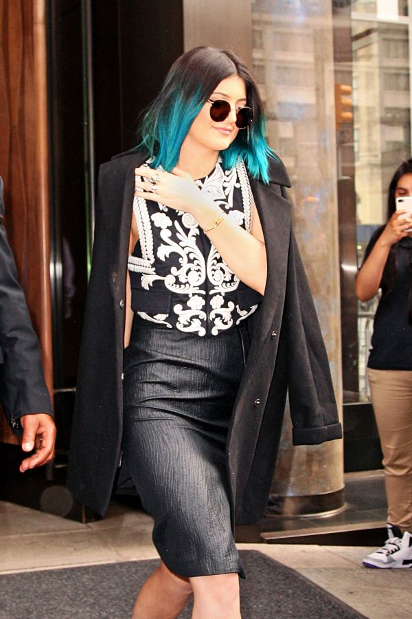 Lady Gaga has flame colored hair
