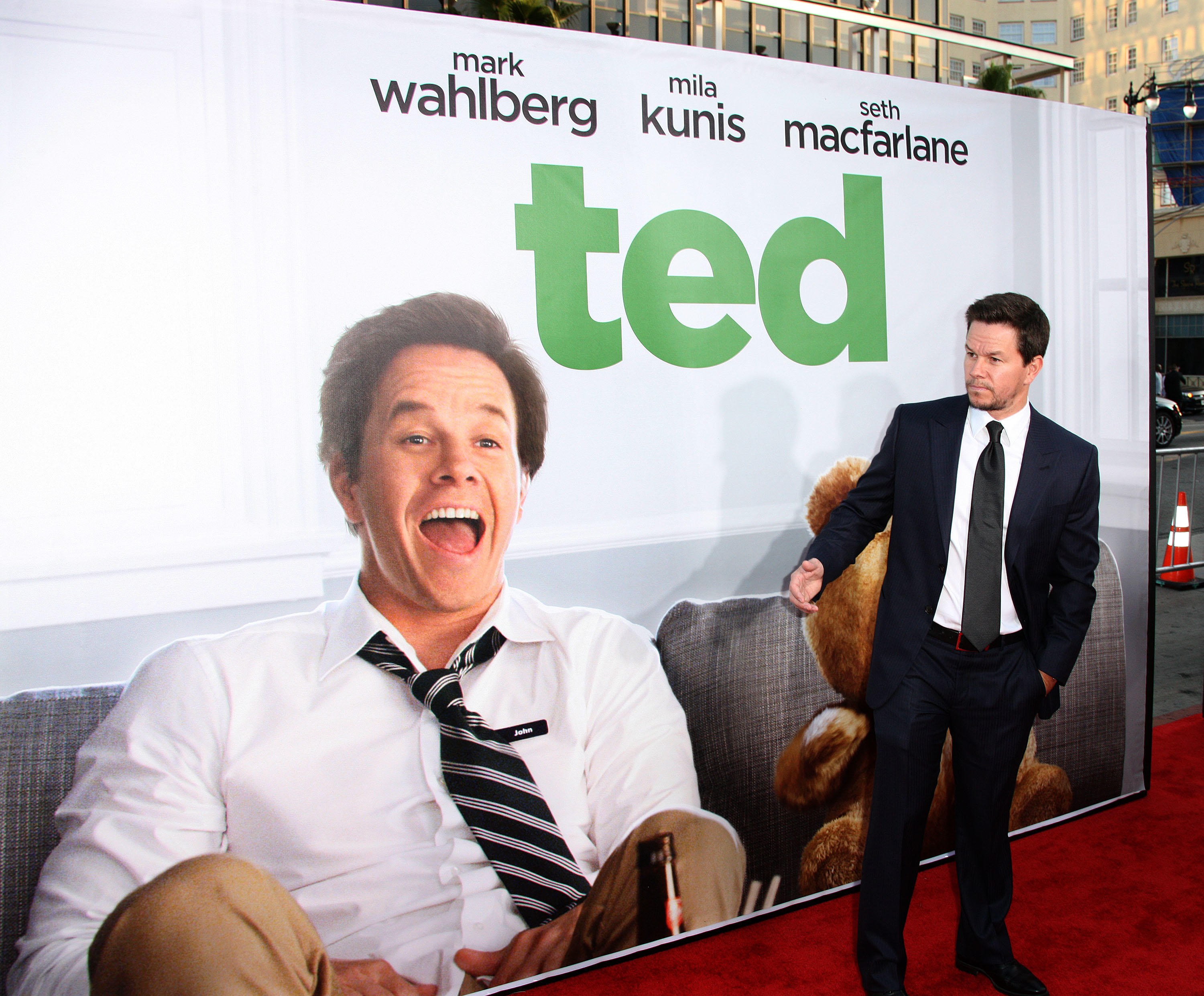 Mark Wahlberg Premiere Of Universal Pictures' 'Ted'