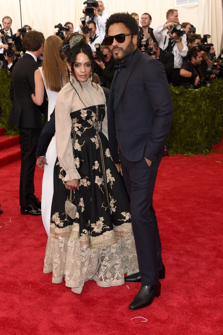 Lisa Bonet and Lenny Kravitz