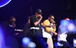 Beanie Sigel, Jay Z, Young Chris, and Neef Buck on stage
