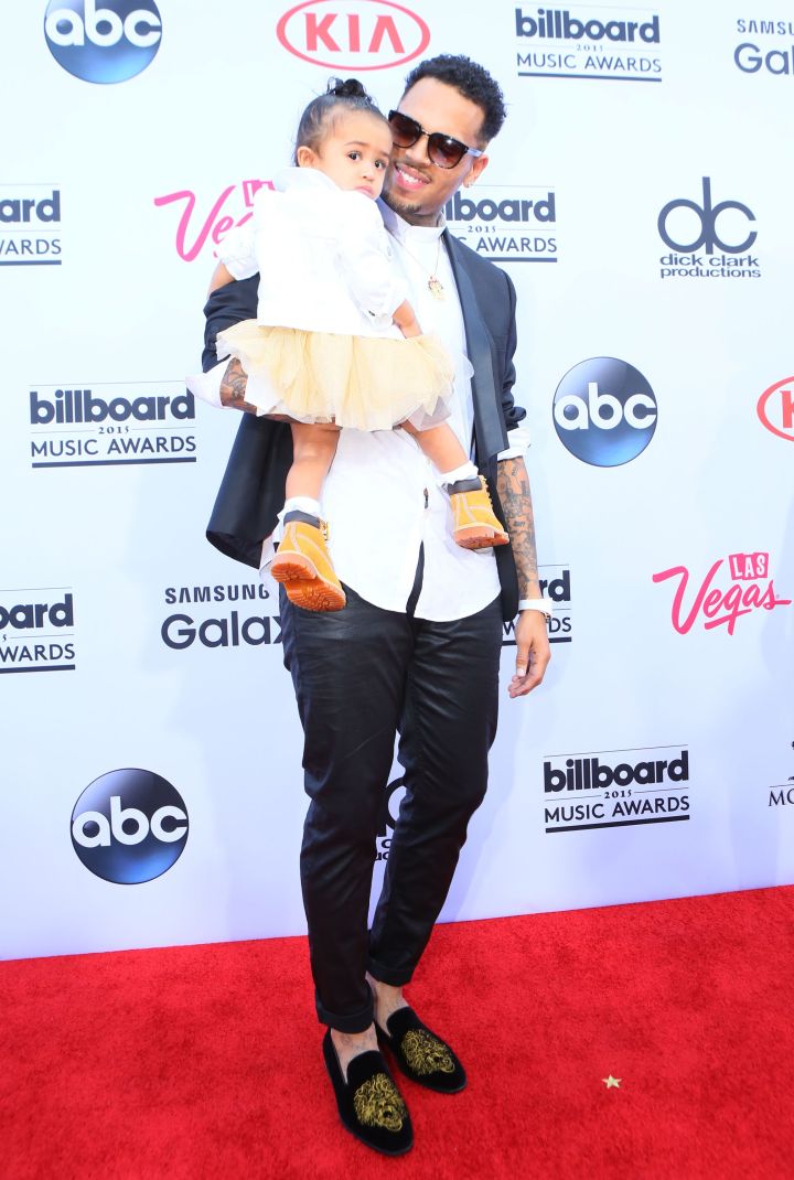 Chris Brown’s daughter, Royalty, was the most adorable date of the night.
