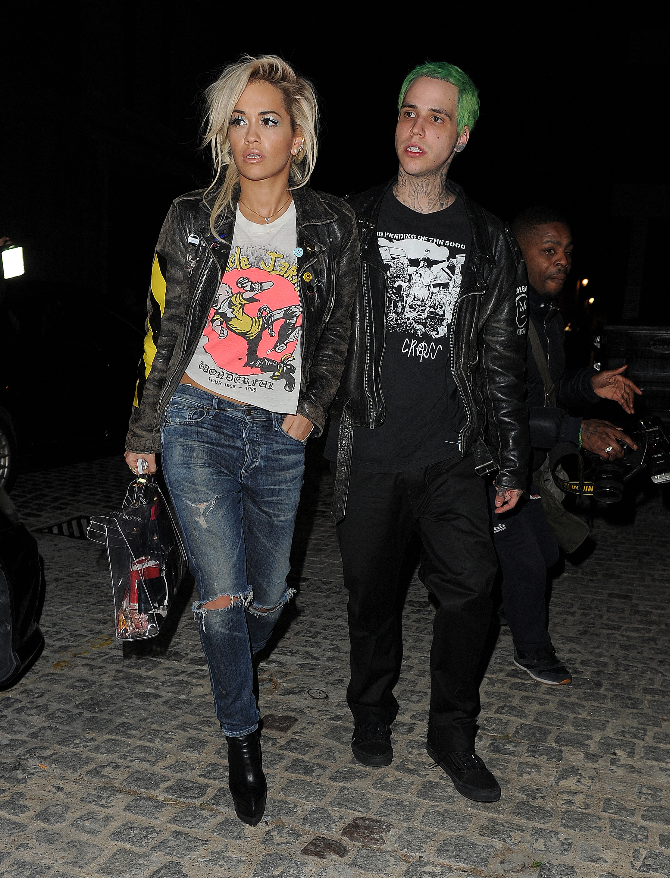 Rita Ora and boyfriend Ricky Hil at the Chiltern Firehouse