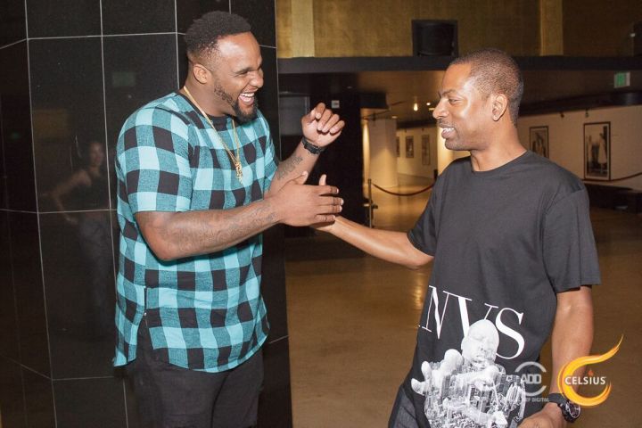 Big Baby and Tony Rock dap it up.