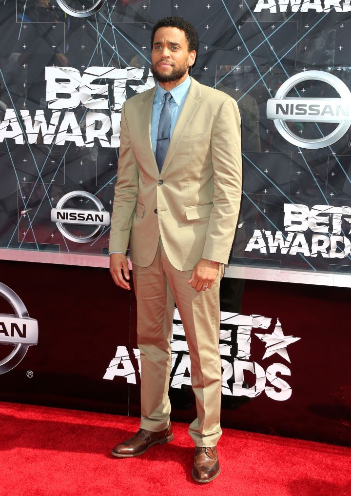 Michael Ealy was handsome in tan.